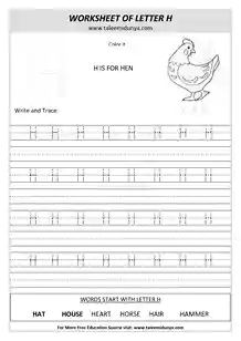 worksheet H